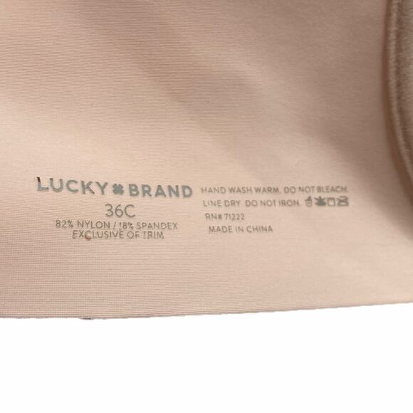 Lucky Brand Underwire Lightly Padded T-Shirt Bra Womens 36C - Picture 5 of 5